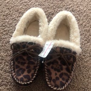 J Crew Leopard Slippers Size 6 NWT